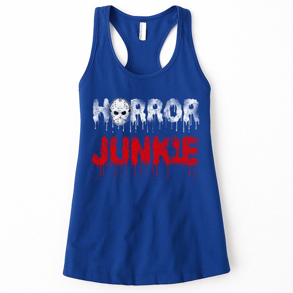 Scary Horror Movie Hockey Mask Junkie Great Gift Womens Tank Top
