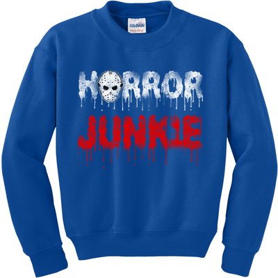 Scary Horror Movie Hockey Mask Junkie Great Gift Kids Sweatshirt