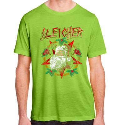 Sleigher Heavy Metal Santa Claus Christmas Xmas Gift Adult ChromaSoft Performance T-Shirt