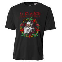 Sleigher Heavy Metal Santa Claus Christmas Xmas Gift Cooling Performance Crew T-Shirt