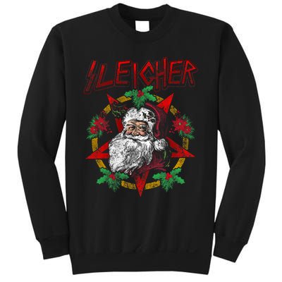 Sleigher Heavy Metal Santa Claus Christmas Xmas Gift Sweatshirt