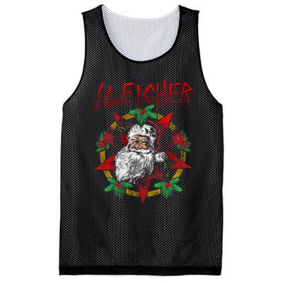 Sleigher Heavy Metal Santa Claus Christmas Xmas Gift Mesh Reversible Basketball Jersey Tank