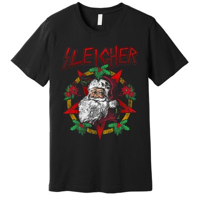 Sleigher Heavy Metal Santa Claus Christmas Xmas Gift Premium T-Shirt