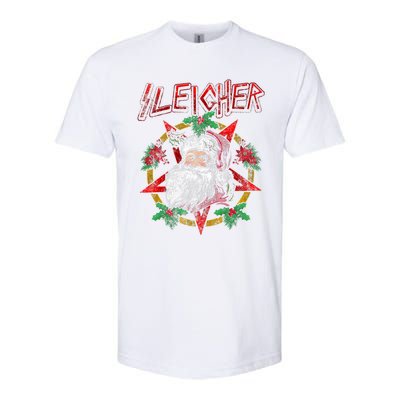 Sleigher Heavy Metal Santa Claus Christmas Xmas Gift Softstyle CVC T-Shirt