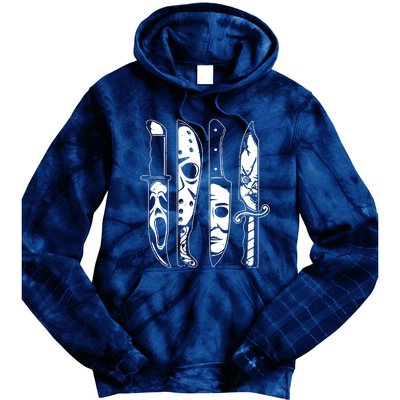 Scary Horror Movies Halloween Costume Tie Dye Hoodie