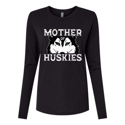 Siberian Husky Mom Fur Parent Dog Mother's Day Womens Cotton Relaxed Long Sleeve T-Shirt