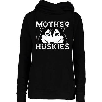 Siberian Husky Mom Fur Parent Dog Mother's Day Womens Funnel Neck Pullover Hood