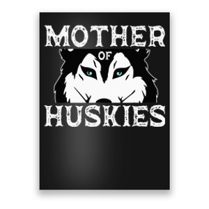 Siberian Husky Mom Fur Parent Dog Mother's Day Poster