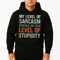 Sarcastic Humor My Level Of Sarcasm Funny Sarcastic Quote Hoodie