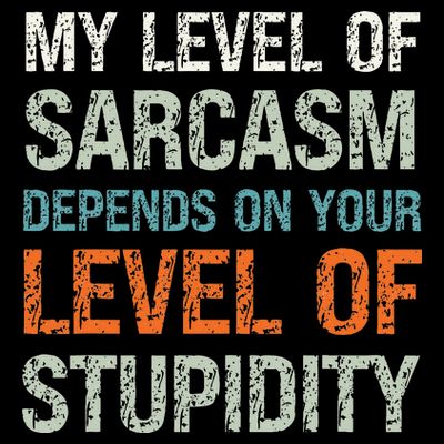 Sarcastic Humor My Level Of Sarcasm Funny Sarcastic Quote T-Shirt
