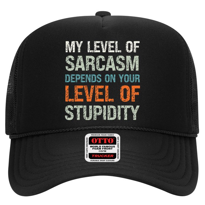Sarcastic Humor My Level Of Sarcasm Funny Sarcastic Quote Hat