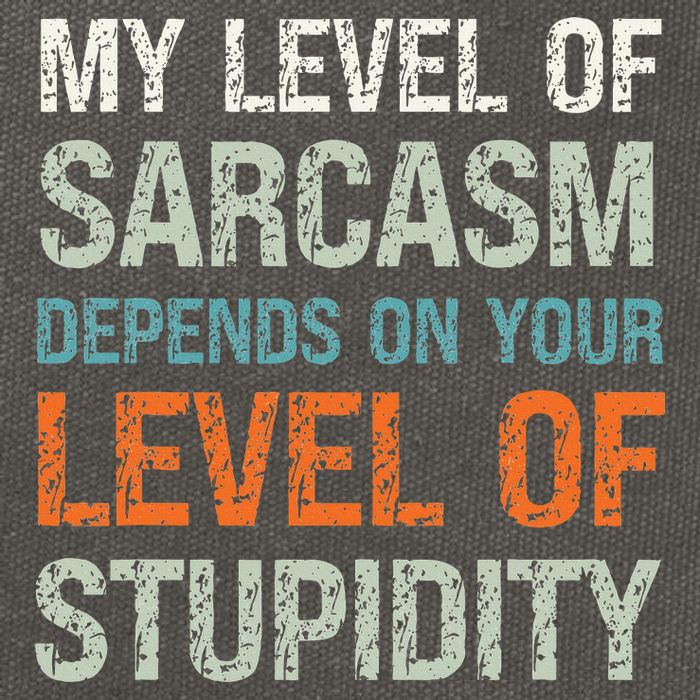 Sarcastic Humor My Level Of Sarcasm Funny Sarcastic Quote Cotton Canvas Backpack