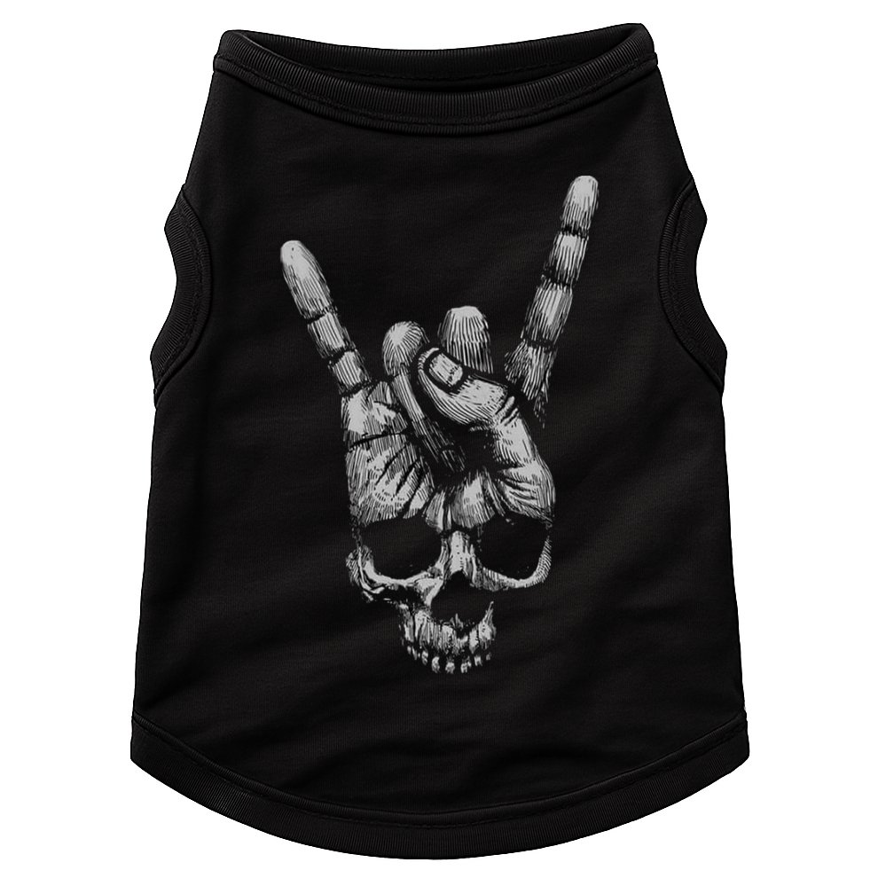 Skull Heavy Metal Doggie Tank