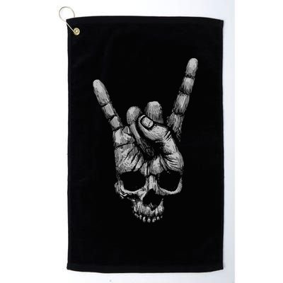 Skull Heavy Metal Golf Towel