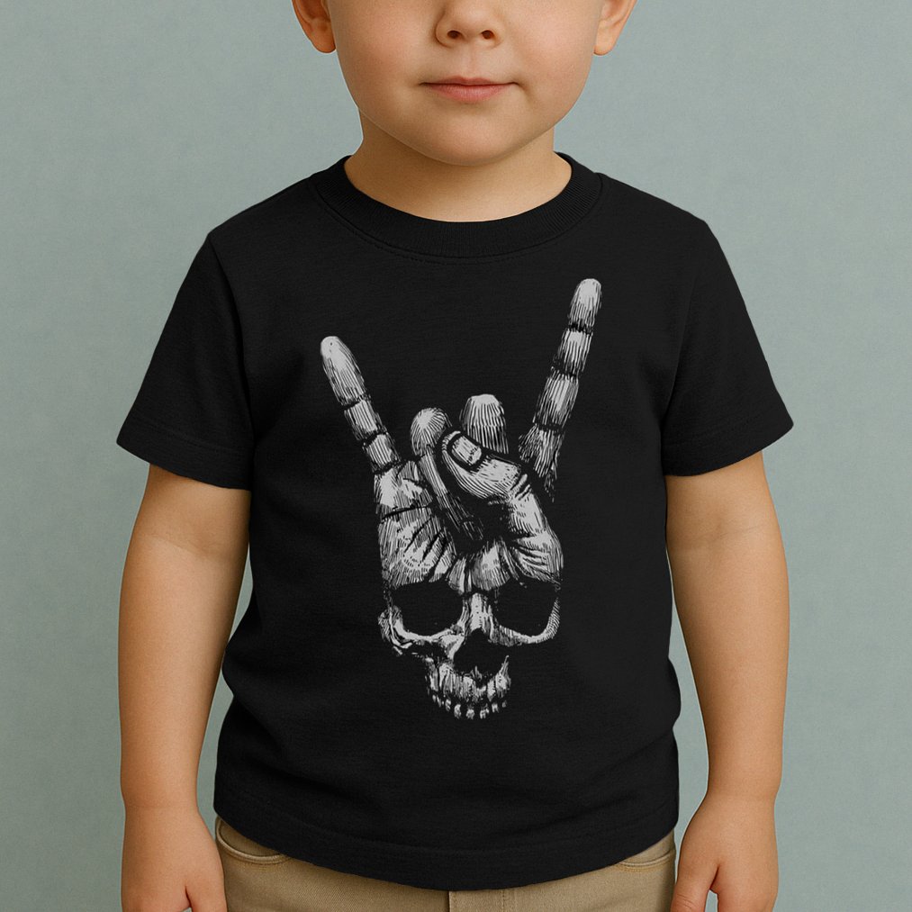 Skull Heavy Metal Toddler T-Shirt