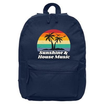 Sunshine & House Music For Raver Edm 16 in Basic Backpack