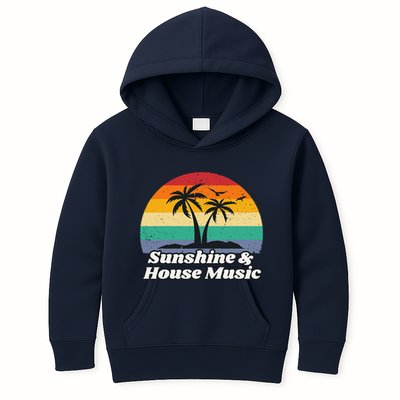 Sunshine & House Music For Raver Edm Kids Hoodie