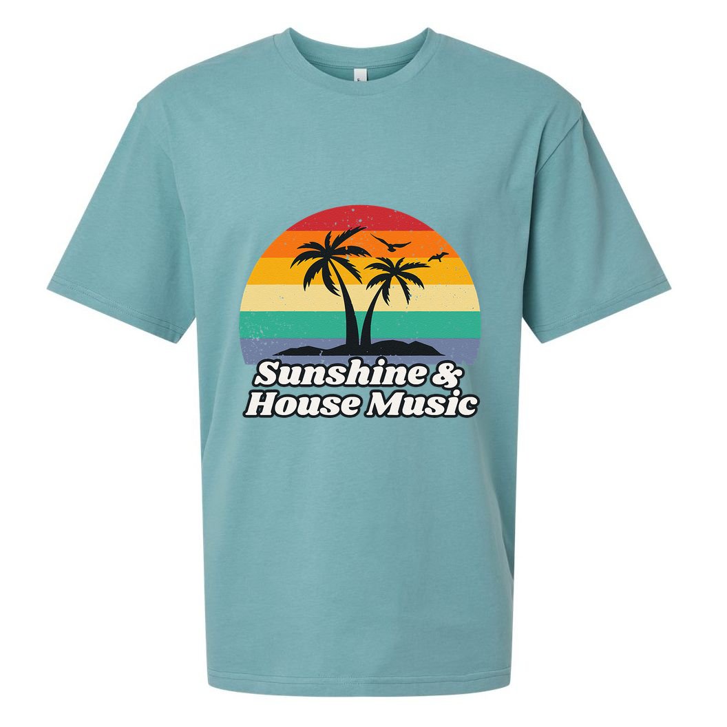 Sunshine & House Music For Raver Edm Sueded Cloud Jersey T-Shirt