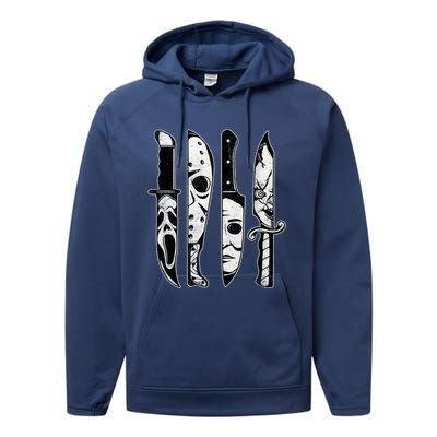 Scary Horror Movies Halloween Costume Gift Performance Fleece Hoodie