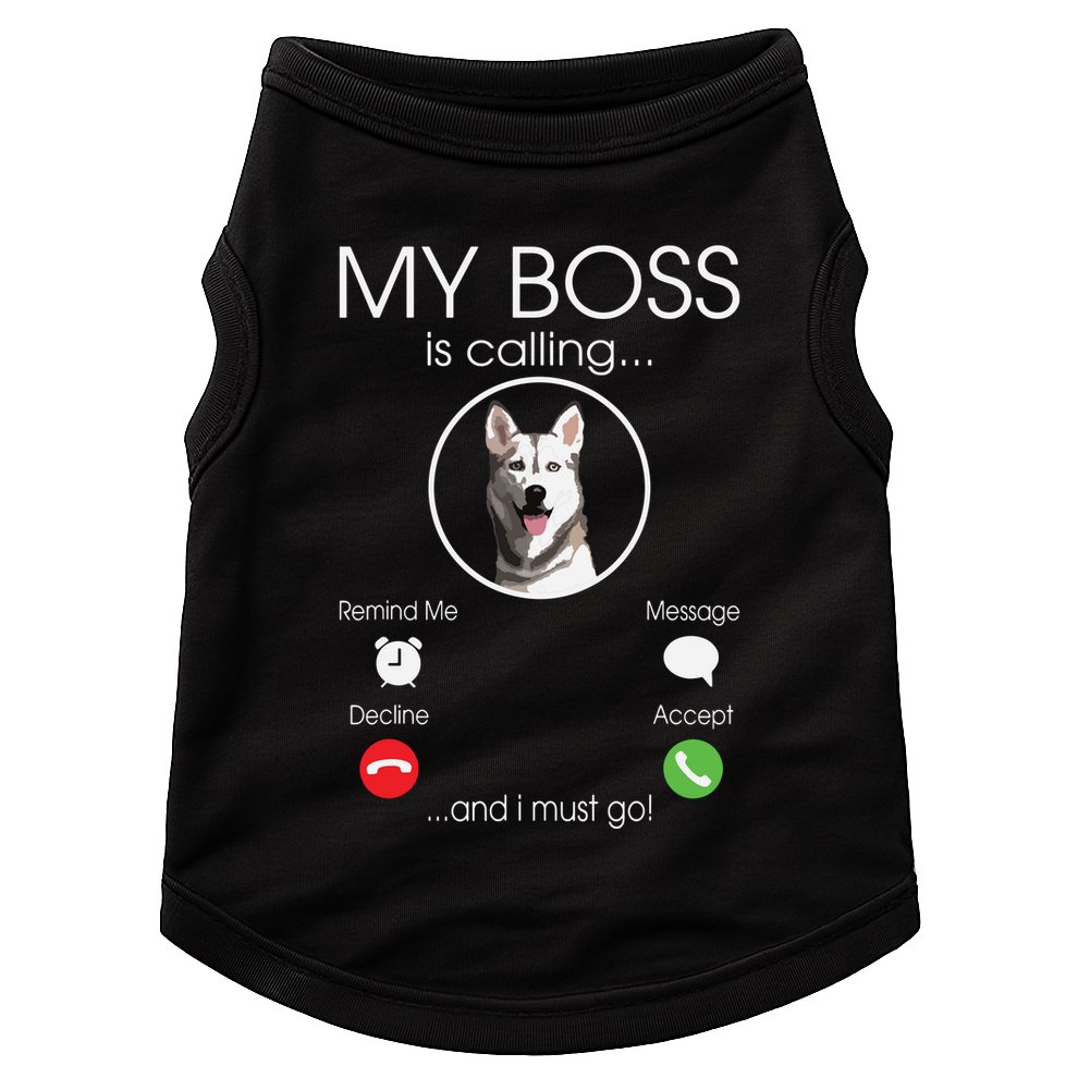 Siberian Husky My Boss Doggie Tank