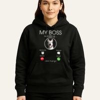 Siberian Husky My Boss Hoodie