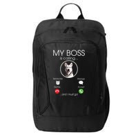 Siberian Husky My Boss City Backpack