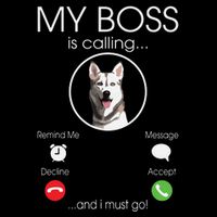 Siberian Husky My Boss Backpack