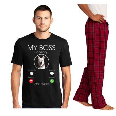 Siberian Husky My Boss Pajama Set