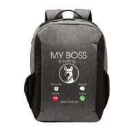 Siberian Husky My Boss Vector Backpack