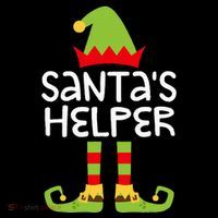 SantaS Helper Matching Christmas Elf Full-Length Apron With Pockets