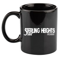 Sterling Heights Michigan 586 11oz C Handle Ceramic Mug