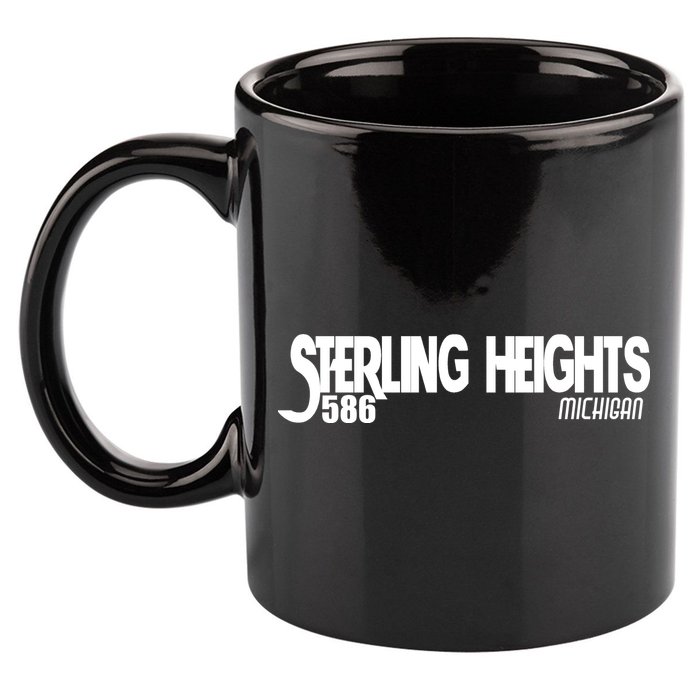 Sterling Heights Michigan 586 11oz C Handle Ceramic Mug