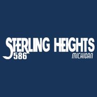 Sterling Heights Michigan 586 7 Panel Mesh Trucker Snapback Hat