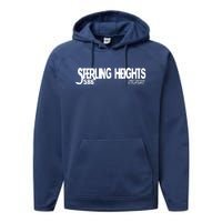 Sterling Heights Michigan 586 Performance Fleece Hoodie