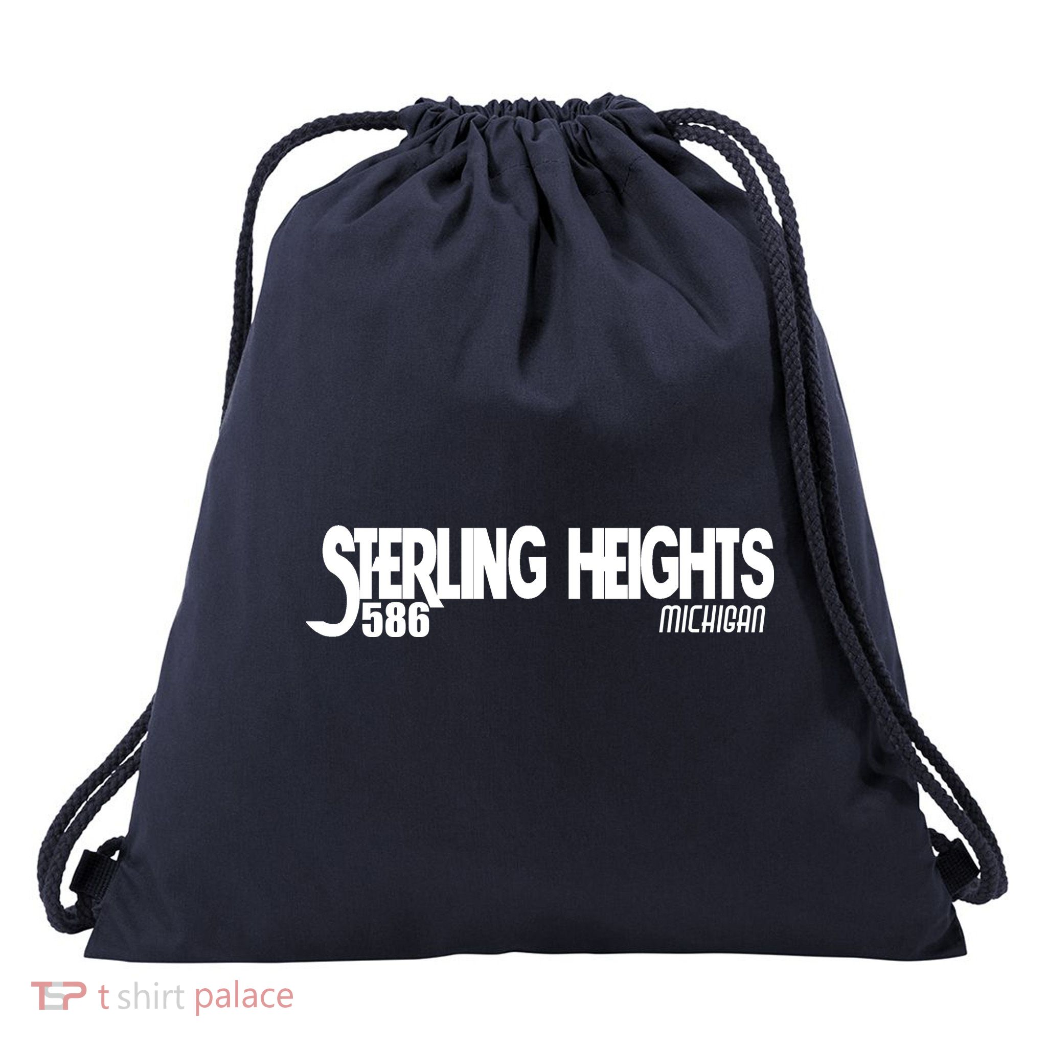 Sterling Heights Michigan 586 Drawstring Bag