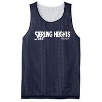 Sterling Heights Michigan 586 Mesh Reversible Basketball Jersey Tank