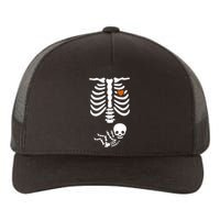 Skeleton Halloween Maternity Funny Pregnancy Announcement Yupoong Adult 5-Panel Trucker Hat