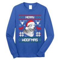 Siberian Husky Merry Woofmas Gift For Christmas Clothes Xmas Gift Long Sleeve Shirt