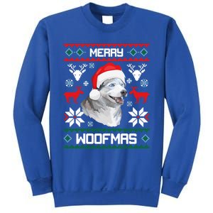 Siberian Husky Merry Woofmas Gift For Christmas Clothes Xmas Gift Sweatshirt