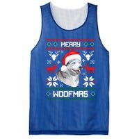 Siberian Husky Merry Woofmas Gift For Christmas Clothes Xmas Gift Mesh Reversible Basketball Jersey Tank