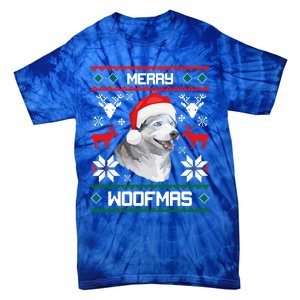 Siberian Husky Merry Woofmas Gift For Christmas Clothes Xmas Gift Tie-Dye T-Shirt