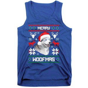 Siberian Husky Merry Woofmas Gift For Christmas Clothes Xmas Gift Tank Top