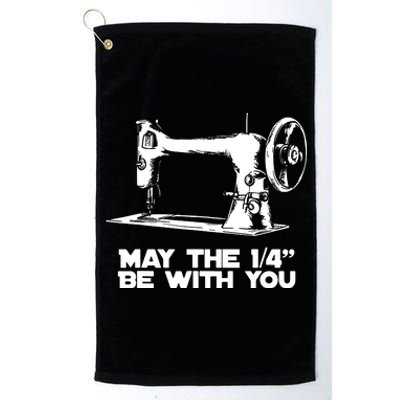 Sewing Humor May The 14 Be With You Funny Sewing Platinum Collection Golf Towel