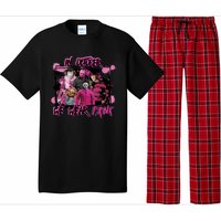 Scary Horror Movie Halloween Characters Breast Cancer Pink Pajama Set