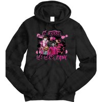 Scary Horror Movie Halloween Characters Breast Cancer Pink Tie Dye Hoodie