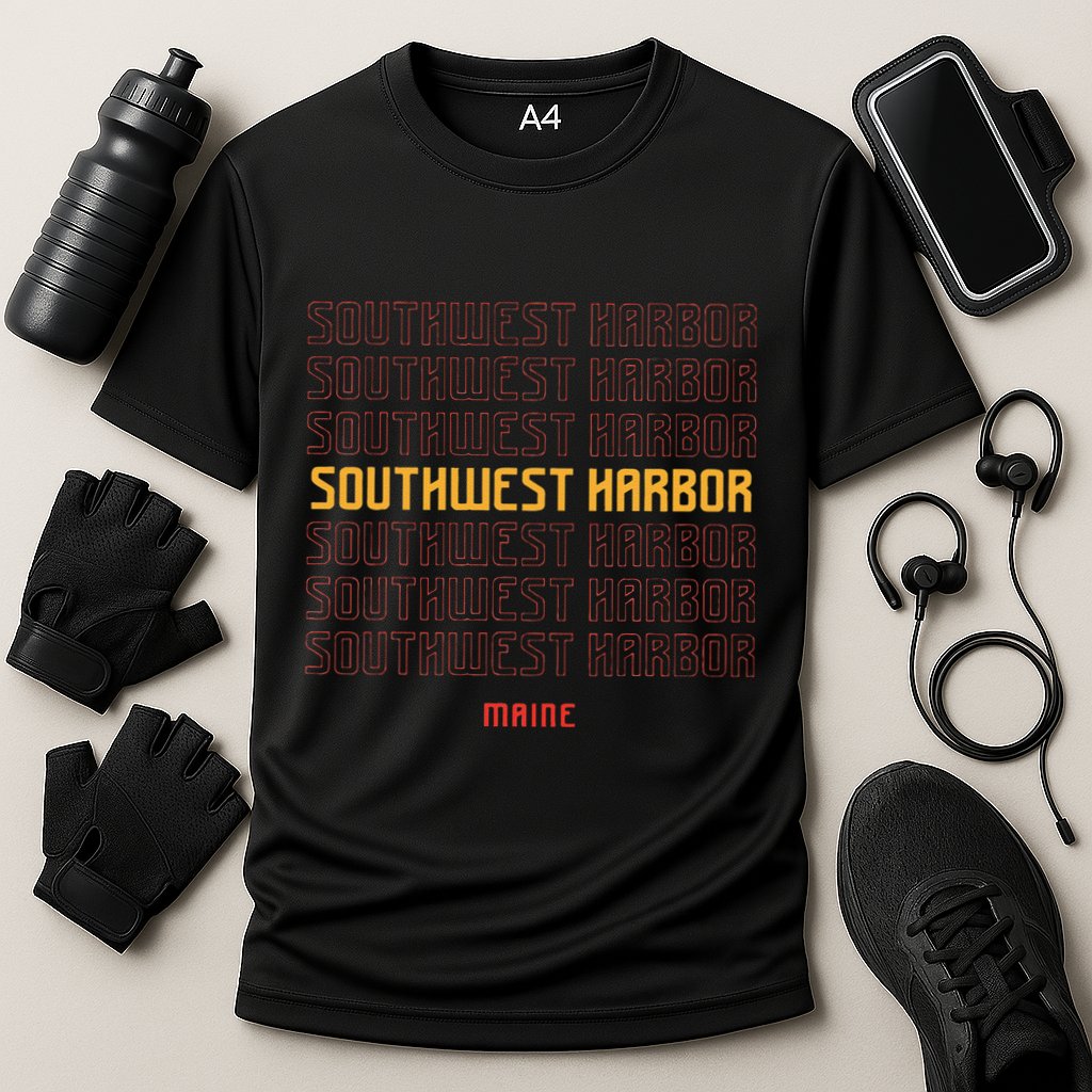 Southwest Harbor Maine Cooling Performance Crew T-Shirt