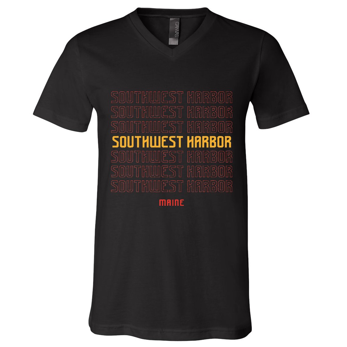 Southwest Harbor Maine V-Neck T-Shirt