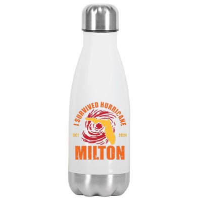 Survived Hurricane Milton Stay Strong Florida Stainless Steel Insulated Water Bottle