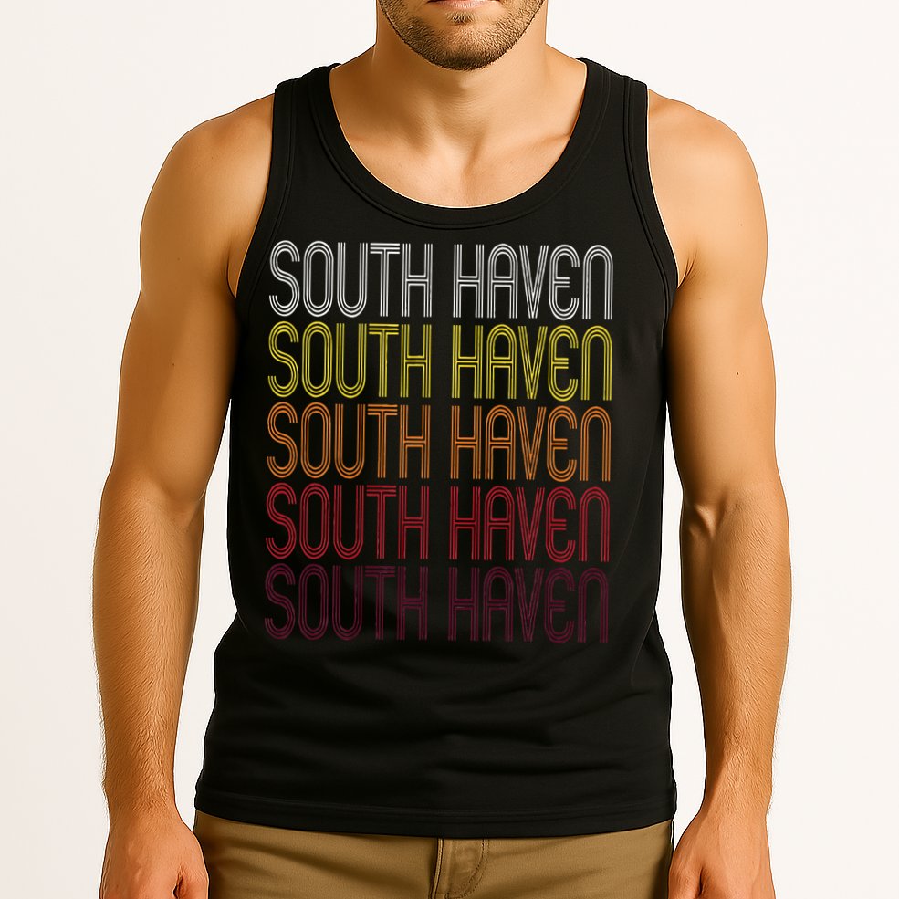 South Haven Mi Vintage Style Michigan Tank Top