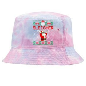 Sleigher Heavy Metal Music Hail Santa Ugly Christmas Gift Tie-Dyed Bucket Hat